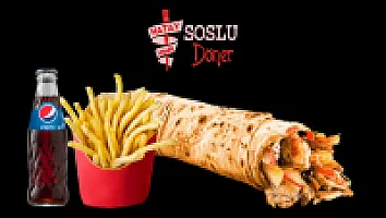 DÜRÜM+CAM ŞİŞE COLA+PATATES CİPS