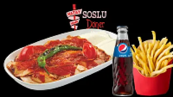 TAVUK İSKENDER+CAM ŞİŞE COLA+PATATES CİPS