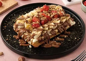 Beyaz Çikolatalı Waffle