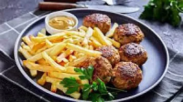 Tavuk Köfte Patates Porsiyon