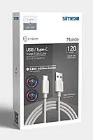 SİMEX 120W USB TO TYPE-C ŞARJ KABLOSU