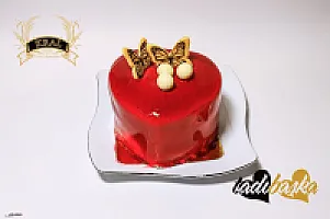 Frambuazlı Kalp Yaş Pasta