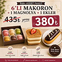 6 LI MAKORON + 1 MAGNOLYA + 1 EKLER  (KAMPANYALI ÜRÜN)