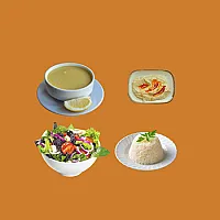 2 Kişilik Çorba(mercimek)+Meze+Pilav+Salata